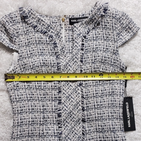 SALE!! Tweed shift dress - Picture 7 of 8